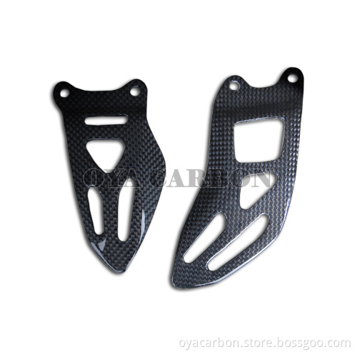 Carbon Fiber Heel Plates 2PCS for Racing Motorbike Suzuki GSXR1000 09 (S#139)